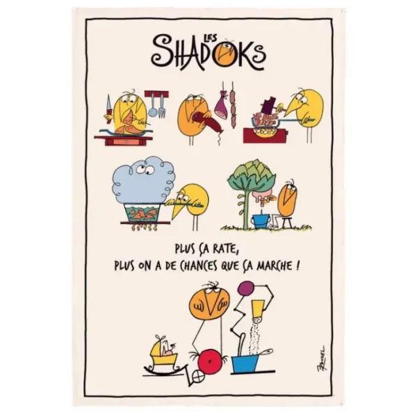 Torchon " Les Shadoks en cuisine ", Winkler