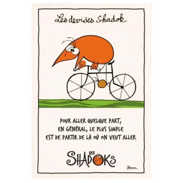 Torchon Shadok à velo, Winkler