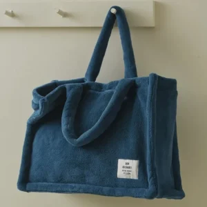 Tote bag polaire Bleu Pétrole, Sylvie Thiriez