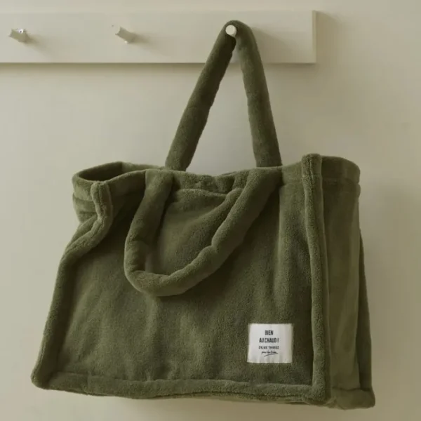 Tote bag polaire Kaki, Sylvie Thiriez