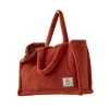 Tote bag polaire Orange Bruni, Sylvie Thiriez