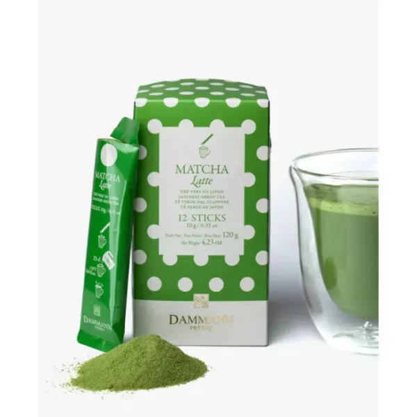 Étui 12 sticks Matcha Latte, Dammann Frères