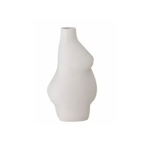 Vase Elora blanc, Bloomingville